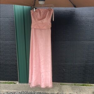 Michaelangelo Pink Strapless Sweetheart Gown